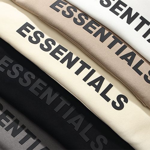 FEAR OF GOD Essentials 3D Silicon Applique Hoodies